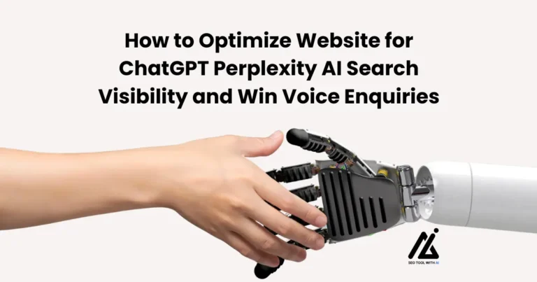 How to Optimize Website for ChatGPT Perplexity AI Search Visibility and Win Voice Enquiries (1200 x 630 px)